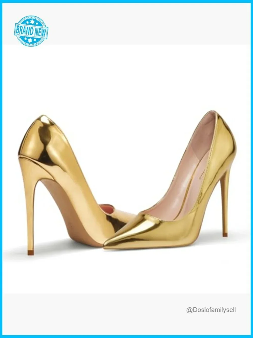 Pointed Toe Stiletto Pumps Elegant Party Heels 4.7 Inch Platform Cushioned
